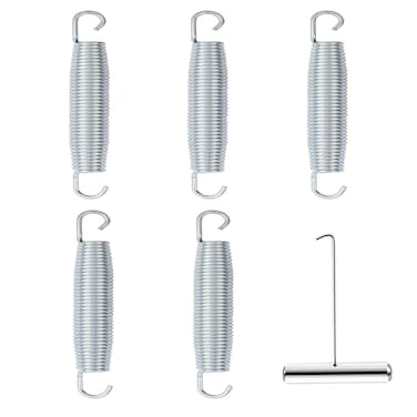Ecjiuyi 55 Inch Trampoline Springs Heavy Duty Stainless Steel Replacement Springs Tools