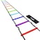 Yes4All Ultimate Agility Ladder Speed Training Equipment  8 12 20 Rungs with Multi Colors  Speed Ladder for Kids and Adults  Included Carry Bag