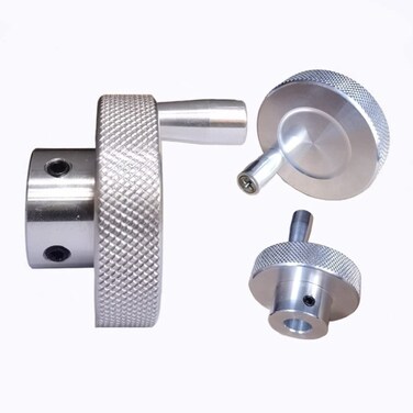NA Mini Lathe Hand Wheel Crank Wheels with Handle Aluminum Alloy 50mm 2inch 50x10mm