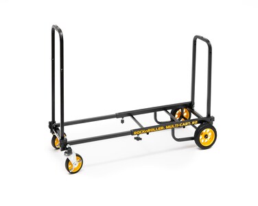 RockNRoller R2RT Micro 8in1 Folding MultiCartHand TruckDollyPlatform Cart26 to 39 Telescoping Frame350 lbs Load Capacity Black
