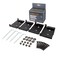 POWERTEC 71132 QuickRelease Workbench Caster Plates 4Pack Black