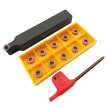 ASZLBYM 58 Turning Tool Holder for SteelStainless Steel 1PC SRDPN1616H08 with Milling Insert 11PCS RPMT08T2MOE Cutting Insert Blade SRDPN1616H08