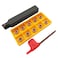 ASZLBYM 58 Turning Tool Holder for SteelStainless Steel 1PC SRDPN1616H08 with Milling Insert 11PCS RPMT08T2MOE Cutting Insert Blade SRDPN1616H08