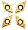 10PCS DCMT2151 Indexable Soild Carbide Turning Insert Blade For Lathe Tool HolderDCMT070204 Carbide Inserts For Lathe DCMT070204HMP