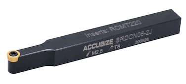 Accusize Industrial Tools 38 x 312 in SRDCN062J Indexable Toolholder for RCMT220 Inserts 23760006