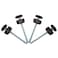 Baby Gate Guru Extra Long M8 8mm Spindle Rods for Pressure Mounted Baby and Pet Safety Gates 4 Pack Replacement Set 8mm Bronze