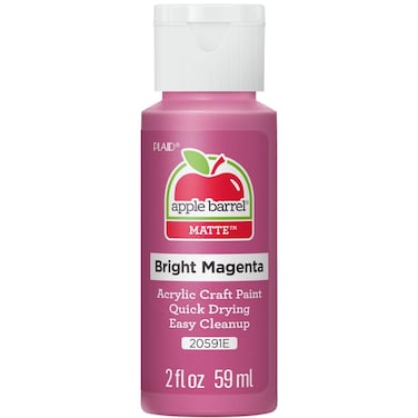 Apple Barrel Acrylic Paint in Assorted Colors 2 oz 20591 Bright Magenta