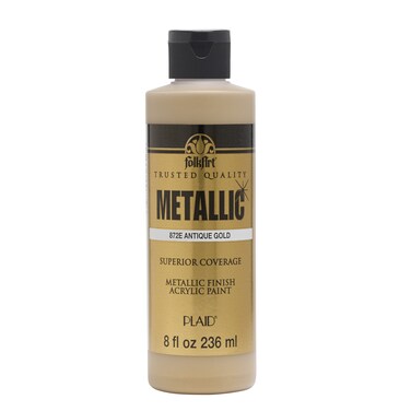 FolkArt Paint 8 oz Metallic Antique Gold