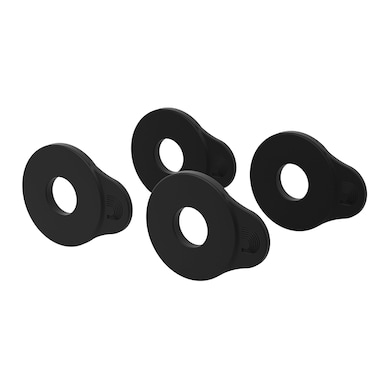 DAddario Flex Lock Strap Blocks  Locks Straps In Place  Protect Your Instrument with No Modifications or Hardware  Easy to Attach  Set of 4 Blocks  Black