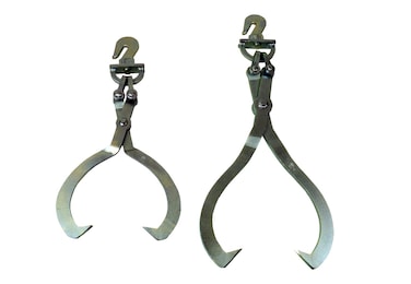 LogRite Swivel Skidding Tongs  Designed for Pulling and Dragging Timberlogs  Made from Steel and Zinc Plated  Swivel Grab Hook Tong Reduces Twisting and Log Roll  Made in The US 16
