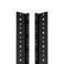 NavePoint 8U Vertical Rack Rail Pair DIY Kit with Hardware Black