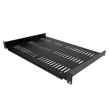 StarTechcom 1U Server Rack Shelf  Universal Vented Rack Mount Cantilever Tray for 19 Network Equipment Rack  Cabinet  Durable Design  Weight Capacity 55lb25kg  12 Deep SHELF1U12FIXEDV