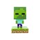 Paladone Minecraft Zombie Icon Light BDP MiniNachtlampe mit lustigem Pixel superhell plastik Mehrfarbig