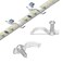 Griver 100 Pack Strip Light Mounting BracketsFixing ClipsOneSide Fixing100 Screws Included Ideal for 10mm Wide Waterproof Strip Lights