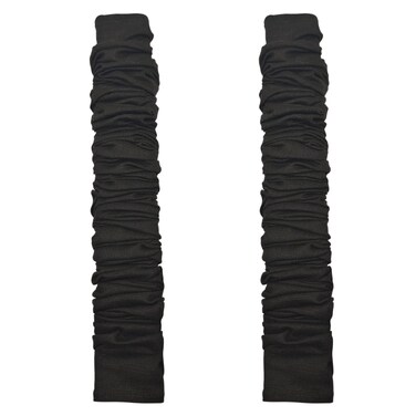 EIFHYT Fabric Cord Cover  Chandelier Chain Cover 2 Pack 6Feet Length for Chandelier Lighting Wires Natural Burlap Easy to Install Black