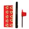 Maizoon CNC Internal Lathe Threading Boring Bar Holder  10Pcs 11IR A60 Inserts  T8 Wrench CNC Turning Tool Stainless Steel High Grip Impact Resistance and Strong CNC Lathe Tools DZ05