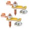 Worldity 2Pcs Magnetic Welding Head Magnetic Welding Support Clamp Magnetic Ground Clamp with Large Suction Copper Tail Welding Accessories Stability Clamps