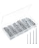 Mr Pen Nail Assortment Kit 1200 pcs 4 Sizes Small Nails Nails for Hanging Pictures Finishing Nails Wall Nails for Hanging Pin Nails Hardware Nails Assorted Nails Galvanized Nails