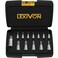 LEXIVON HEX Bit Socket Set Premium S2 Alloy Steel  13Piece SAE 564  916 Set  Enhanced Storage Case LX142