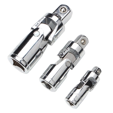 YYWEYUS 3PCS Universal Joint Socket Set Universal Joint Socket Adapter 3pcs 14 38  12 in Access Fasteners at Any Angle