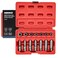 NEIKO 04207A Impact Nut  Bolt Extractor Set 14 Piece Lug Nut Removal Tool 38 Drive Deep and Shallow Stripped Bolt Extractor Socket Set Rounded Bolt Removal tool Nut Remover Socket Set CRMo