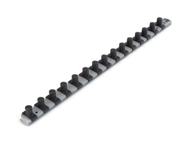 TEKTON 12 Inch Drive x 18 Inch Socket Rail 15 Clips Gray  OSR23315