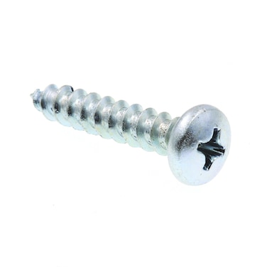 PrimeLine 9020346 Sheet Metal Screw SelfTapping Pan Head Phillips 10 X 1 in Zinc Plated Steel Pack of 100