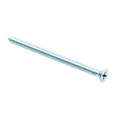 PrimeLine 9017287 Sheet Metal Screw SelfTapping Flat Head Phillips 10 X 3 in Zinc Plated Steel Pack of 25