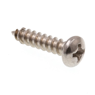 PrimeLine 9019265 Sheet Metal Screw SelfTapping Pan Head Phillips 6 X 58 in Grade 188 Stainless Steel Pack of 100
