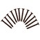 Pack of 12 Vinyl Shutter Fastener Spike Loks for Installing Decorative Exterior Vinyl Shutters Sienna Brown