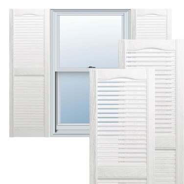 Ekena Millwork LL1S14X03600BW Lifetime Vinyl Standard Shutter Per Pair 145W Bright White