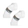 POWERTEC 70336 212 OD 90 Degree Elbow  ABS Plastic Dust Collector Connector Clear