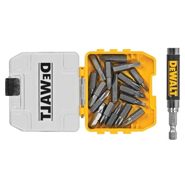 DEWALT DWAF2058CS 18 pc Compact Magnetic Drive Guide Set Yellow