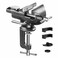 Universal Vise 360 Swivel Base Work Bench Vise or Table Vise ClampOn with Quick Adjustment 2 Movable Home Vice for Woodworking Cutting Conduit Drilling Metalworking 2 inch