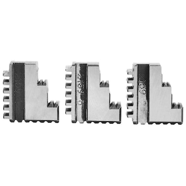 Yanmis Chuck Jaw 3 Pcs K11100 Internal Jaw 4in Chuck 20CrMnTi High Strength Long Service life Chuck Jaw Long Service Life