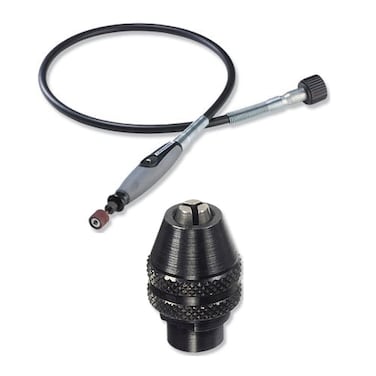 Dremel 22502 FlexShaft Attachment with 4486 Keyless Chuck Bundle 2 Items