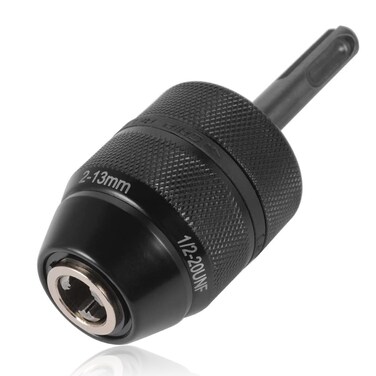 Mesee 213MM Keyless Drill Chuck with SDS Plus Adaptor Professional Heavy Duty 1220UNF Mount Quick Change SelfTighten Drill Chuck Adapter Converter Rotary Hammer Conversion Tool