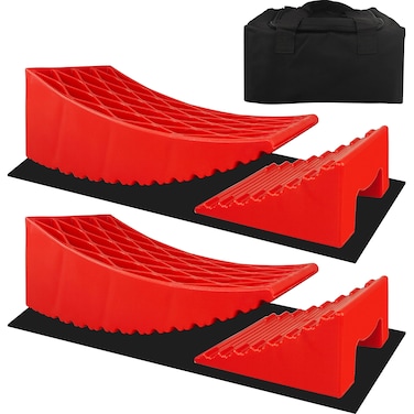 YIYITOOLS 2Pcs Camper Leveler RV Leveling Blocks Ramp KitTravel Trailer Leveling System Easier  Faster to Level Your Camper 30000Lbs