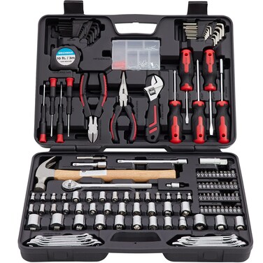 MECHMAX Home Tool Set 245 Piece with Tool Box Storage Case for Household Garage Car Apartment Office Dorm New House Back to School and as A Gift