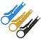 RuiLing 3PCS Small Wire Stripper Portable Crimping Tool BlueYellowBlack UTP STP Network Cable Cutter Keystone Jack RJ45 Ethernet Module Impact Punch Down Tool