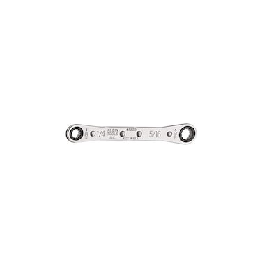 Klein Tools 68200 Ratcheting Box Wrench 14Inch x 516Inch with Reverse Ratcheting and Chrome Plated Finish