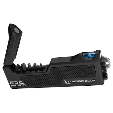 KONDOR BLUE  EDC MultiTool AllinOne Bit Torque Driver for Every Day Carry On Film Sets  Cinematography  Raven Black