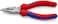 KNIPEX 08 22 145 NeedleNose Combination Pliers black atramentized with multicomponent grips 145 mm