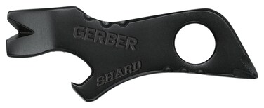 Gerber 7in1 AirlineSafe Stainless Steel Shard Solid State Keychain Tool with Titanium Nitride Coating  Black 2201769