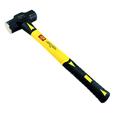 IVY Classic 15106 3 lb Jacketed Fiberglass Engineers Hammer with CoMolded Rubber Handle