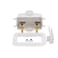 Oatey 38114 Centro II Unassembled Washing Machine Outlet Box F196014 Turn 34 In White