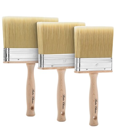 Bates Deck Stain Brush Set 4 5 and 6 Stain Brushes for Wood Deck Stain Applicator Deck Brush Wide Paint Brush Large Paint Brushes Wood Stain Brush Masonry Brush Wood Stain Applicator
