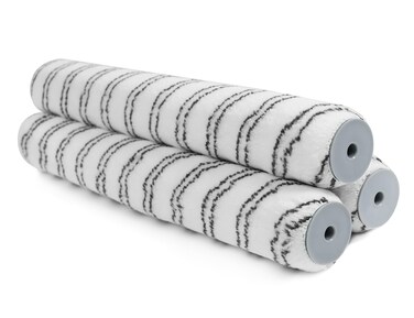 ROLLINGDOG Exclusive 18 Large Paint Roller Sleeves 12 12mm Nap Made of Durable Nylon for Exterior Rough Surface Wall and Ceilings PaintingPack of 3 Core Dia44mm
