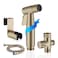 BLNSPRAYER Bidet Sprayer for Toilet Handheld Bidet Sprayer Kit EasytoInstall Toilet Bidet Sprayer Set Hand Held Stainless Steel Bidet with Adjustable Flow Cloth Diaper SprayerBrushed Gold