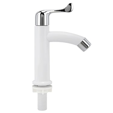 ViaGasaFamido Bathroom Water Faucet Basin Faucet Durable ABS Plastic Water Faucet Bath Faucet Handle Single Cold Tap G12 Connection